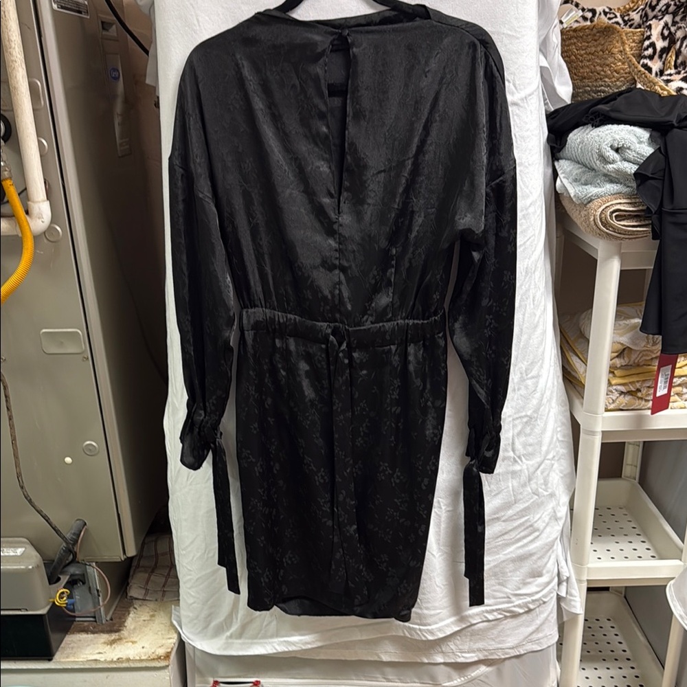 H&M Black Dolman Sleeve Sheath Dress for Cocktail